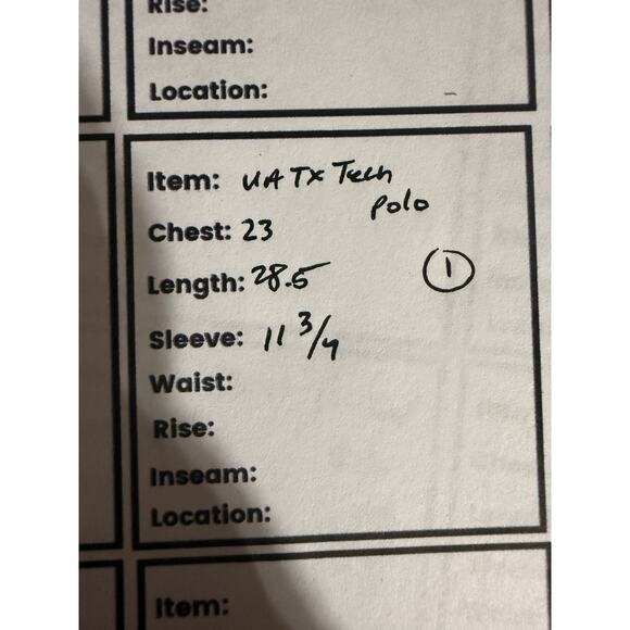 Texas Tech Red Raiders NCAA Under Armour Activewear Striped Polo Shirt Red Large - Picture 3 of 10